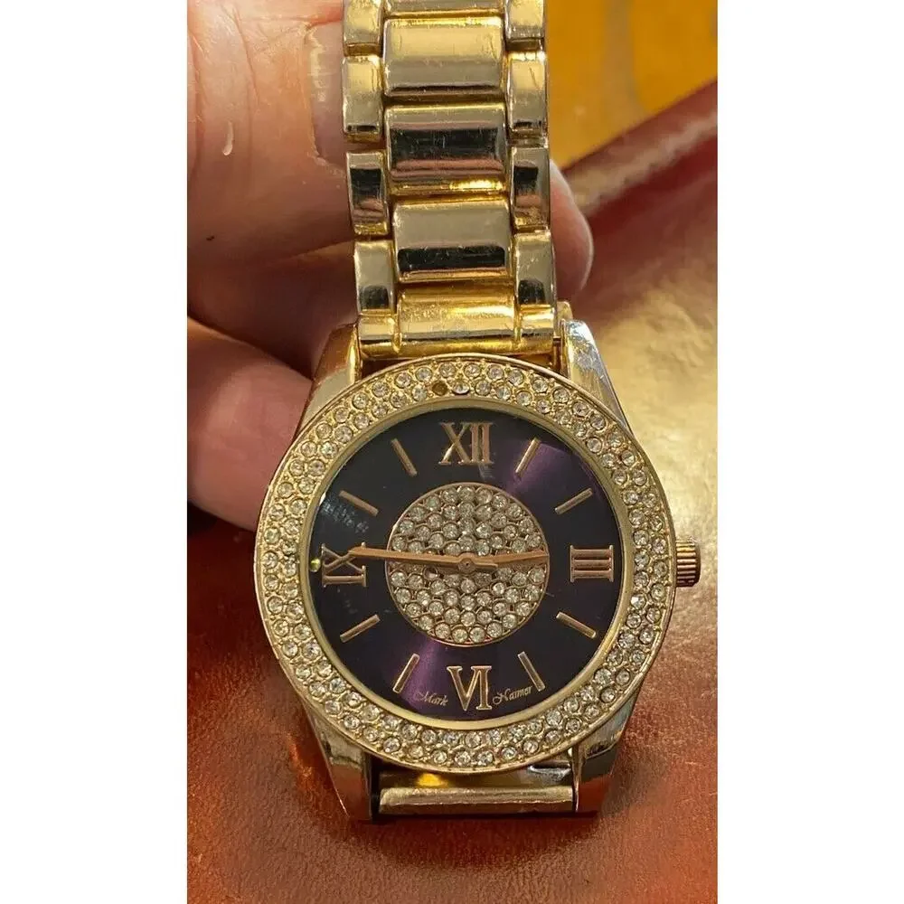 Women's 38mm Rose Gold Tone Mark Naimer Watch, MN3183, Crystal Accents
